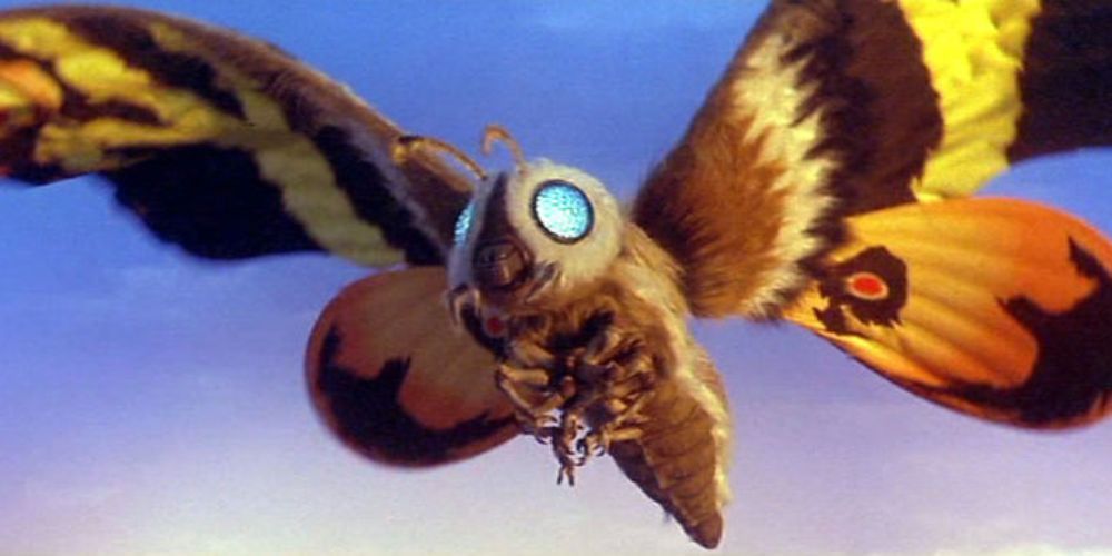 Tokyo SOS Mothra looks at the city of Tokyo from the skies.