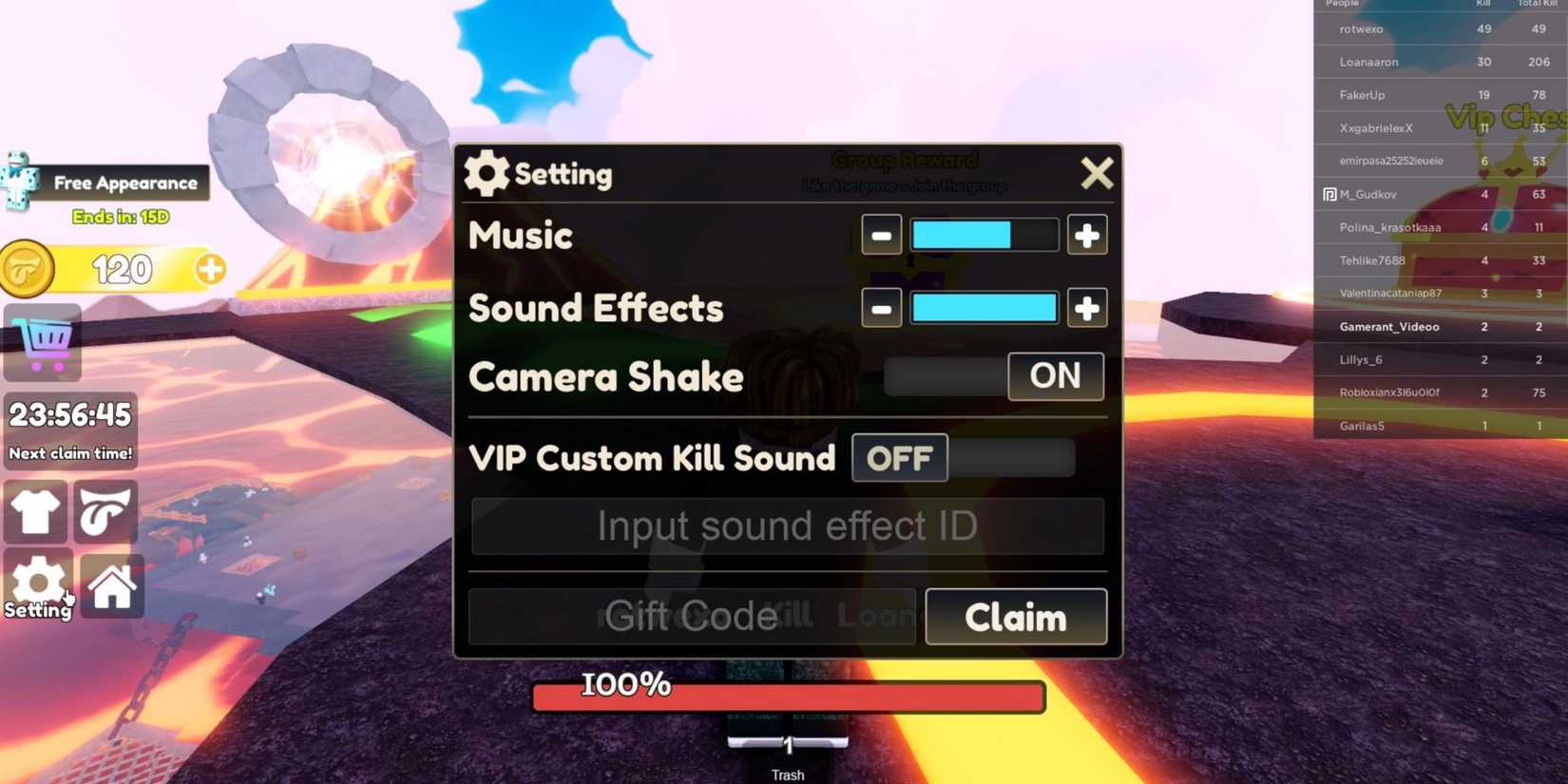  Tongue Battles the codes tab