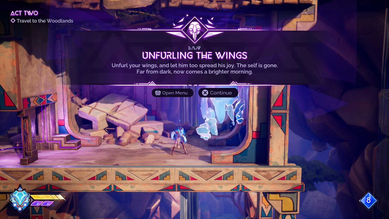 Unfurling the Wings Echo in Tales of Kenzera