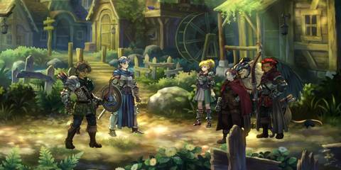 Image of the opening cutscene in A Shifting Tide mission in Unicorn Overlord