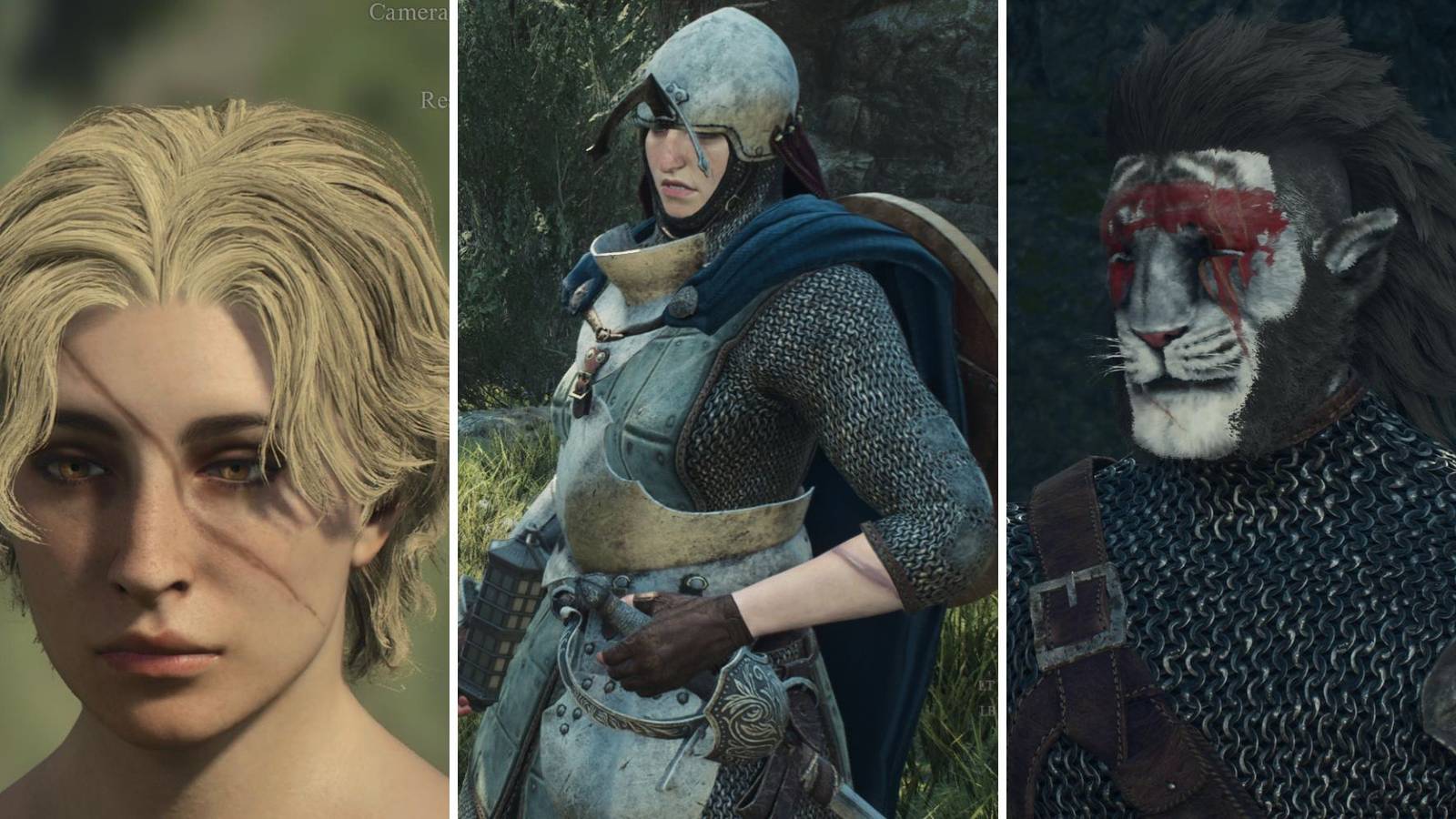 A grid of three different pawns in Dragon’s Dogma 2
