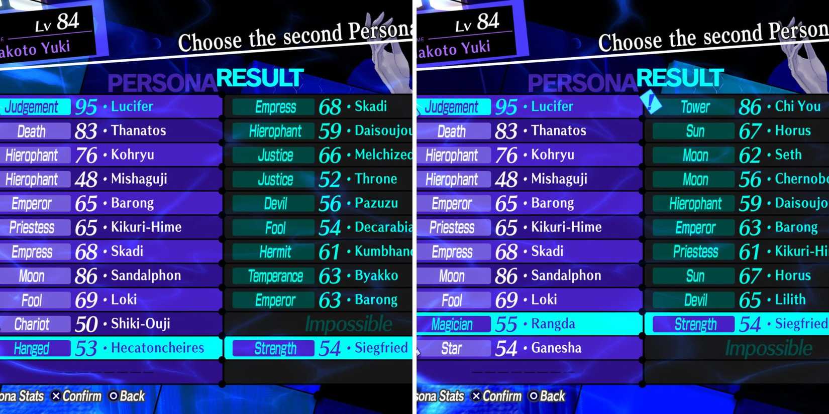 The Two Formulas For Siegfried