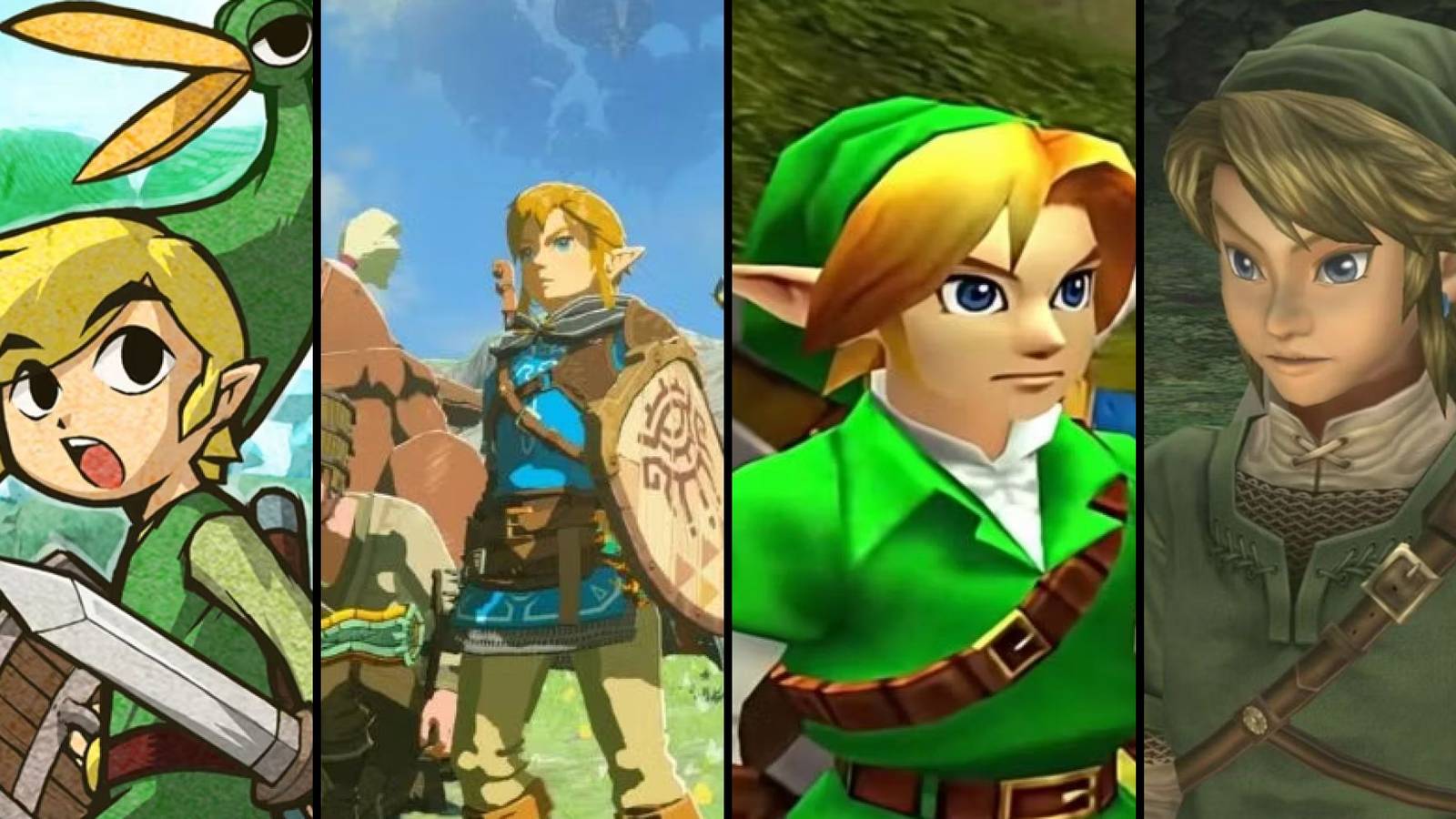 The Minish cap, Tears of the Kingdom, Ocarina of Time and Twilight Princess