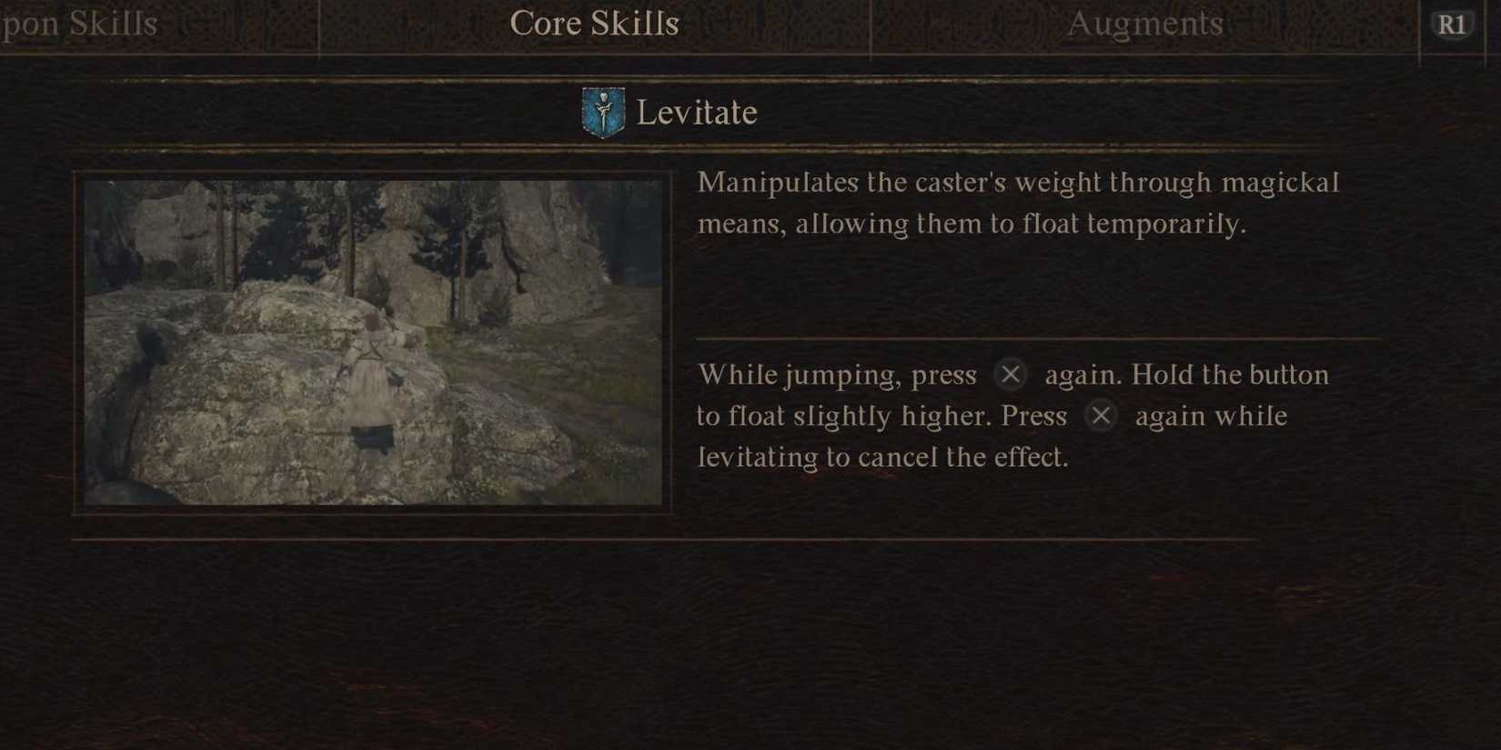 The Levitate core skill in Dragon’s Dogma 2
