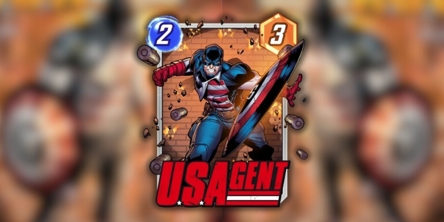 a us agent card variant in marvel snap.