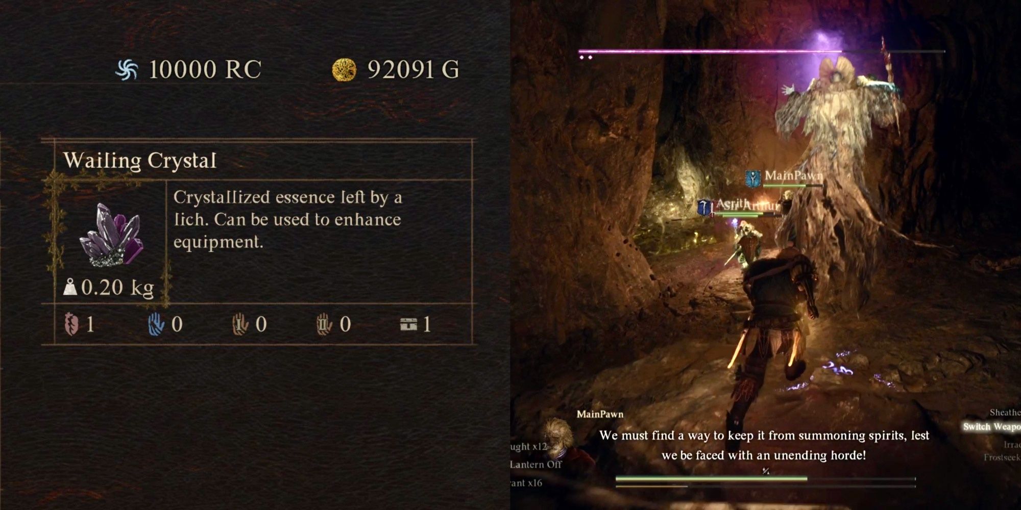 Wailing Crystal Featured Image in Dragon's Dogma 2
