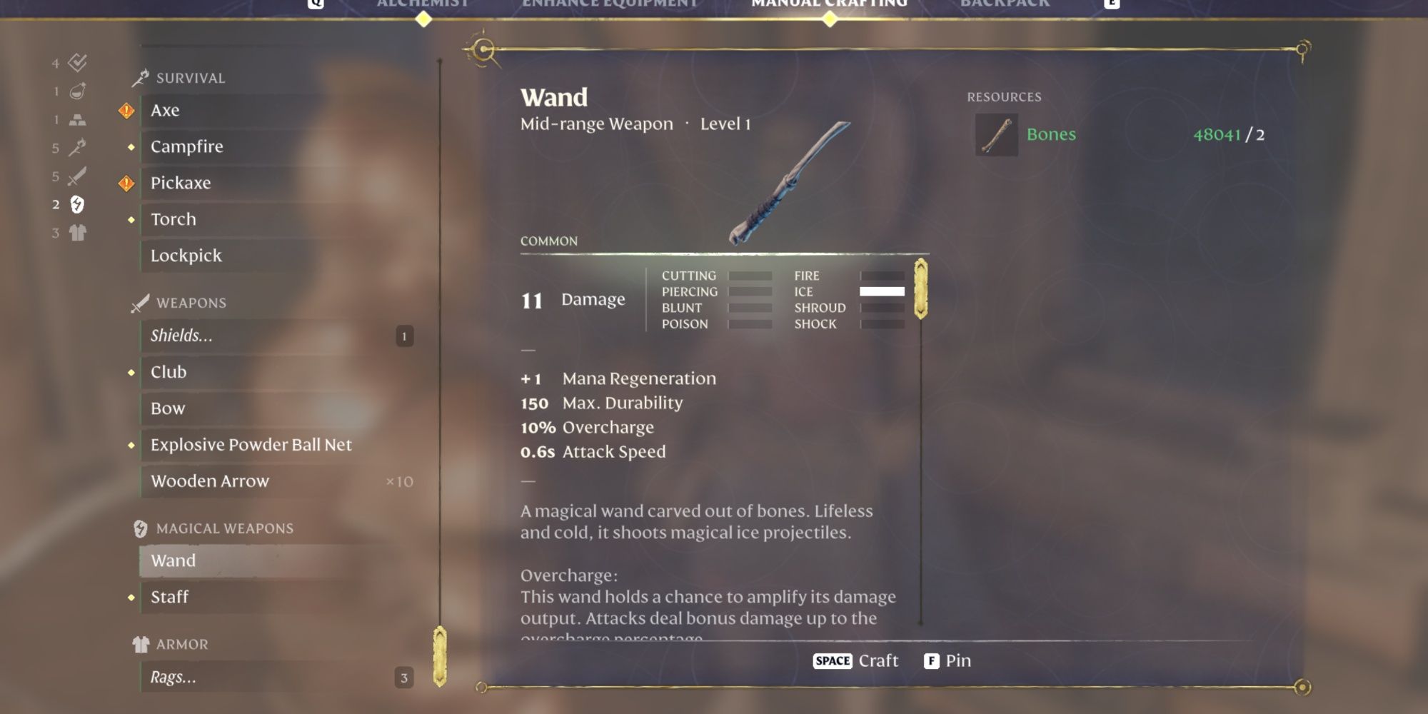 Wand Wizard Weapon In Enshrouded