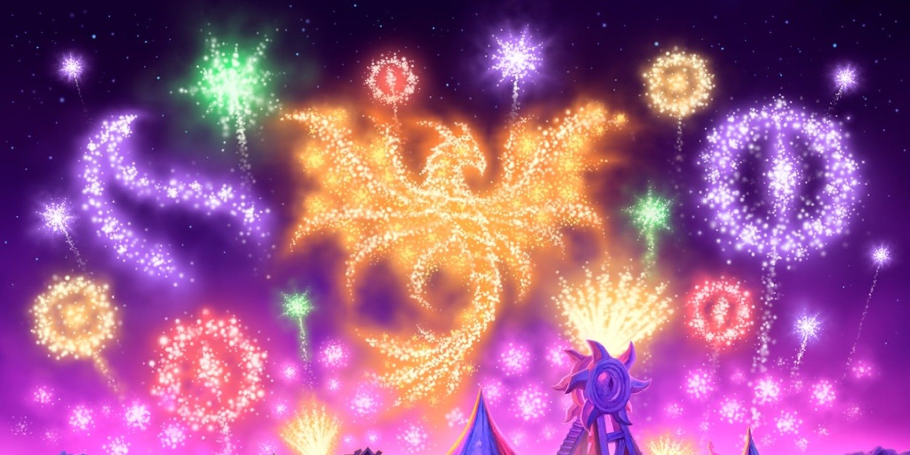 grand finale fireworks from hearthstone world of warcraft darkmoon faire