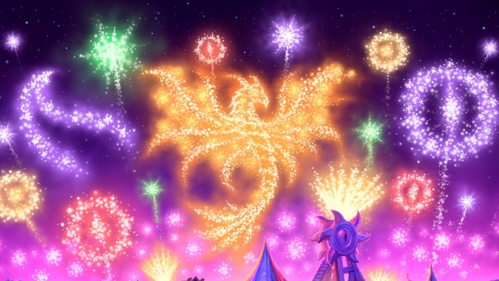 grand finale fireworks from hearthstone world of warcraft darkmoon faire