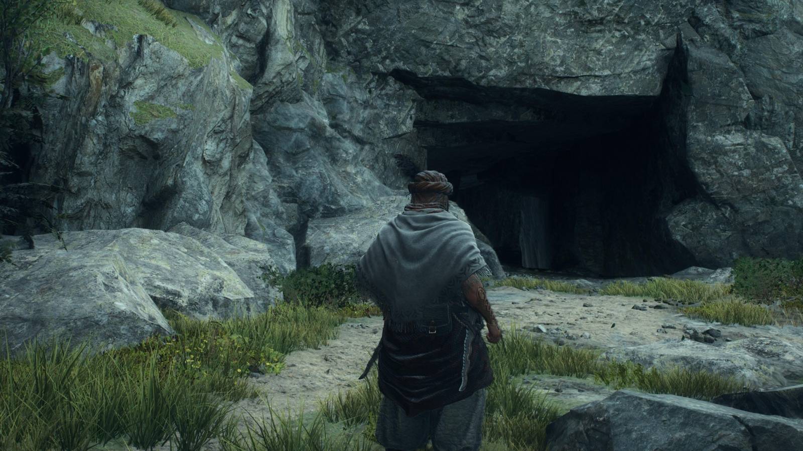 Image showing the Arisen standing in front of the Waterfall Cave in Dragon's Dogma 2