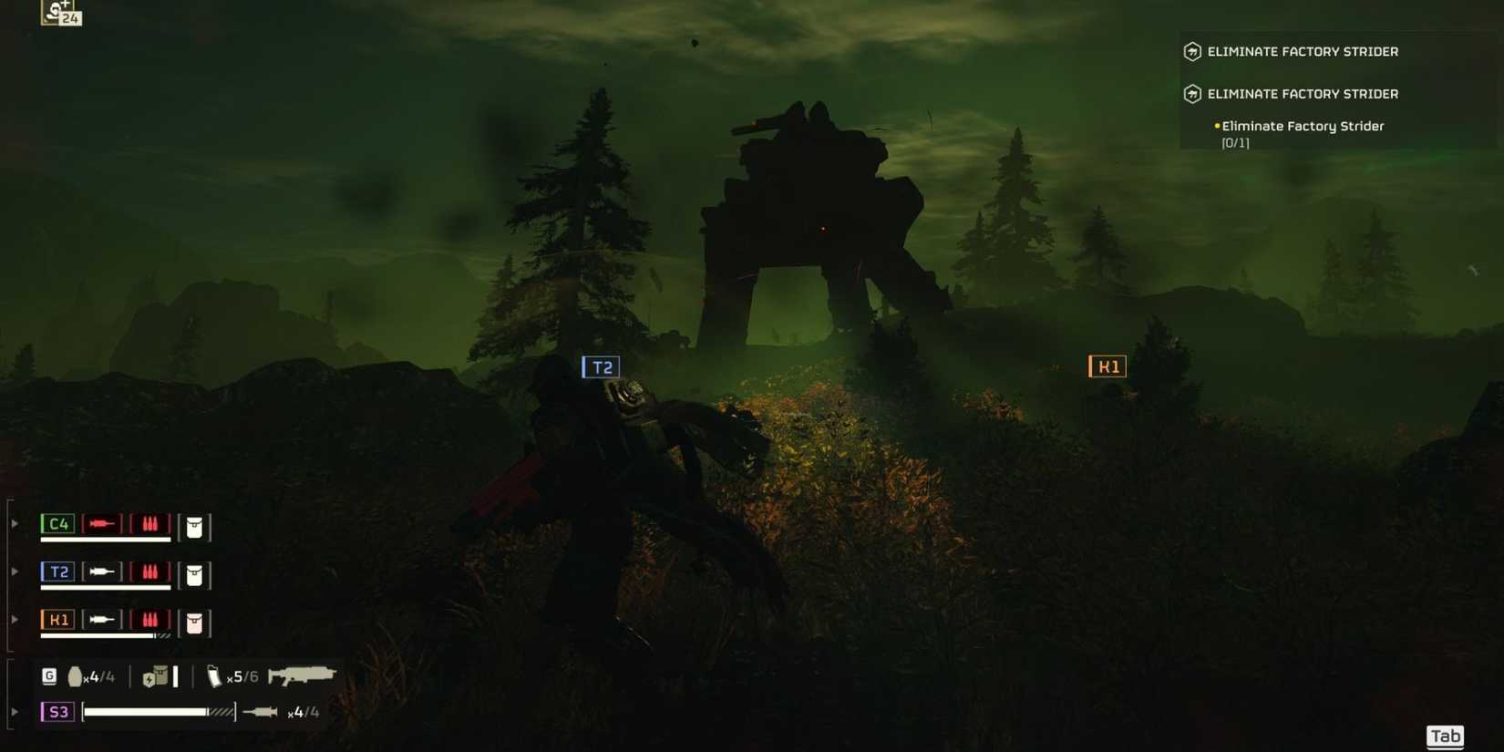 Factory Strider in Helldivers 2