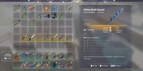 White Wolf Sword In Enshrouded