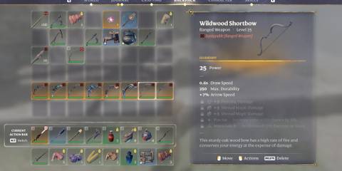 Wildwood Shortbow In Enshrouded