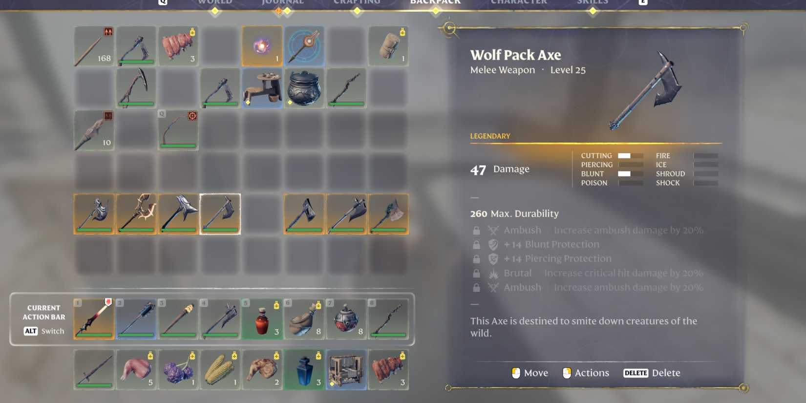 Wolf Pack Axe In Enshrouded