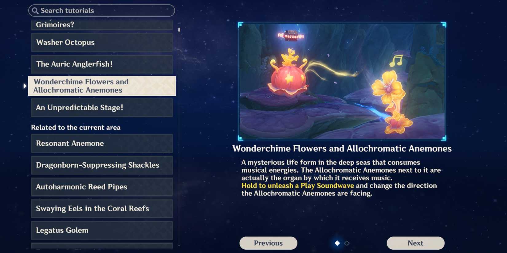 wonderchime flowers and allochromatic anemone tutorial genshin impact