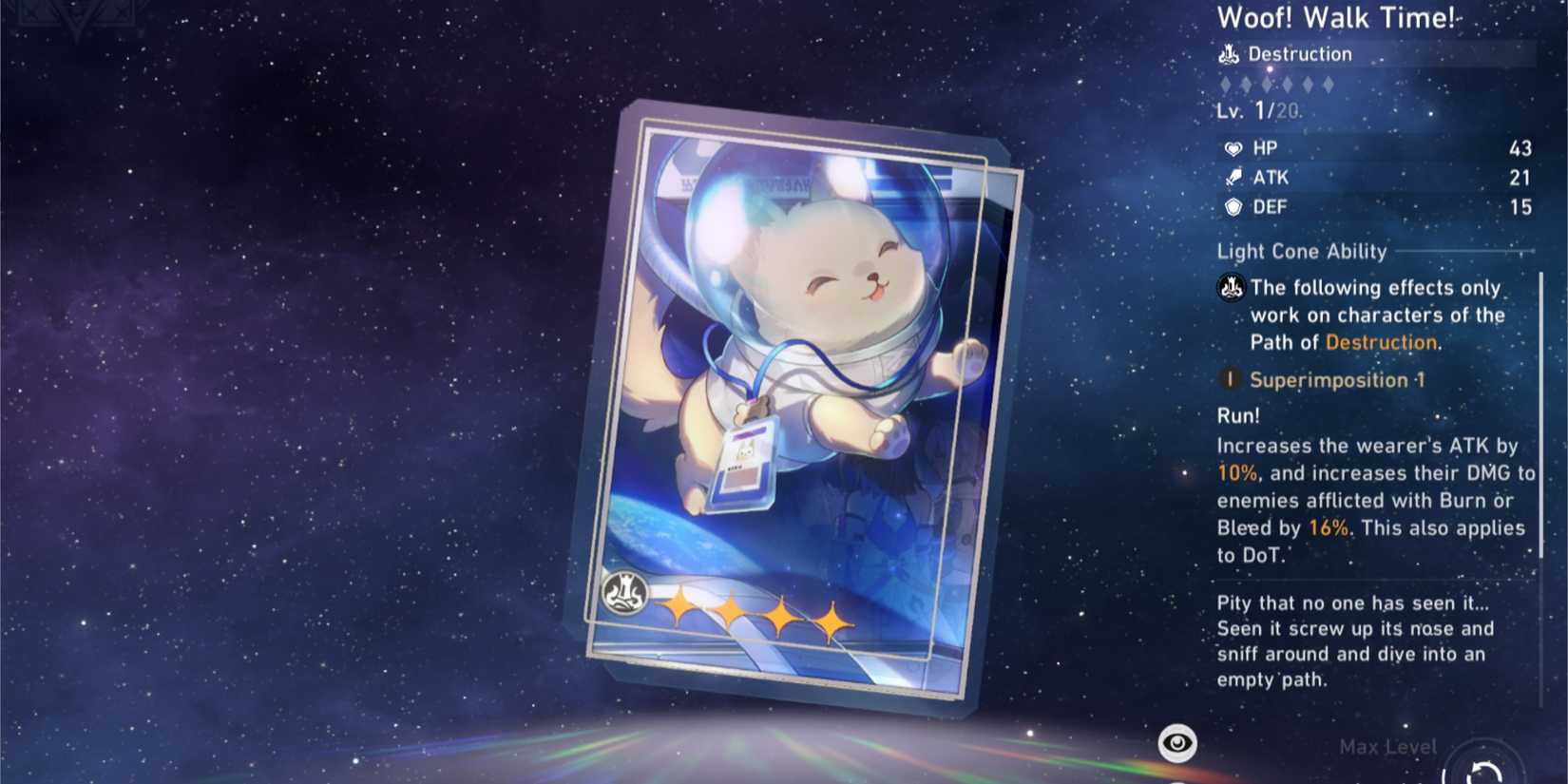 Woof Walk Time Light Cone Honkai Star Rail-1