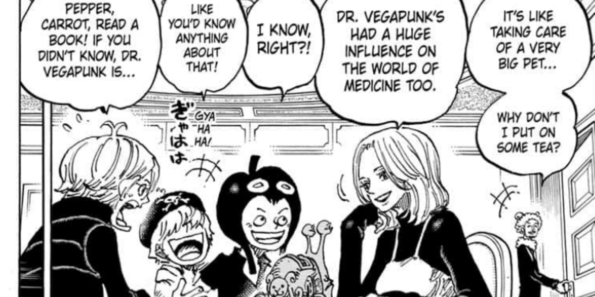 word listening to vegapunk syrup village one piece 1114