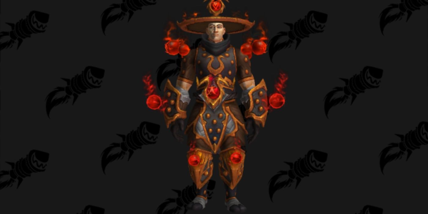 World of Warcraft human wearing the Chi-Ji's Battlegear Transmog