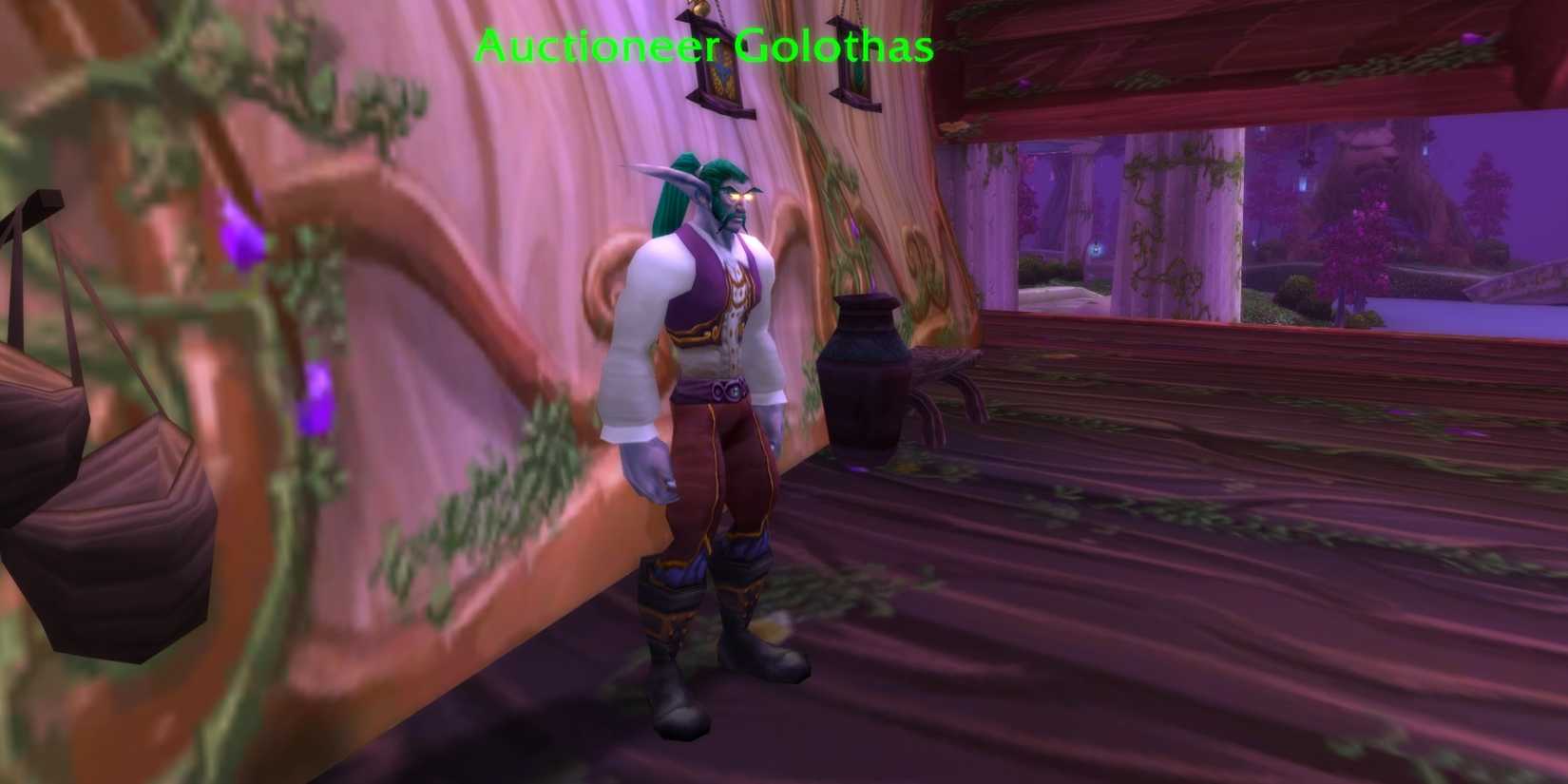 world of warcraft classic season of discovery auctioneer golothas darnassus