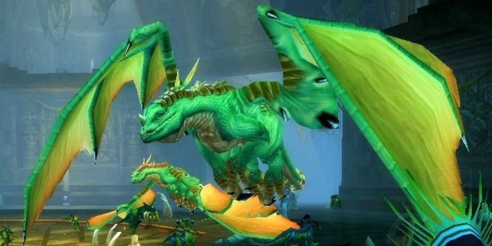 green dragons in the temple of atal hakkar from wow classic
