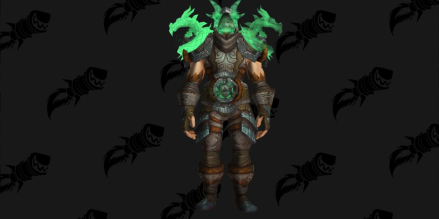 World of Warcraft human wearing the Grievous Gladiator's Ironskin Armor Transmog