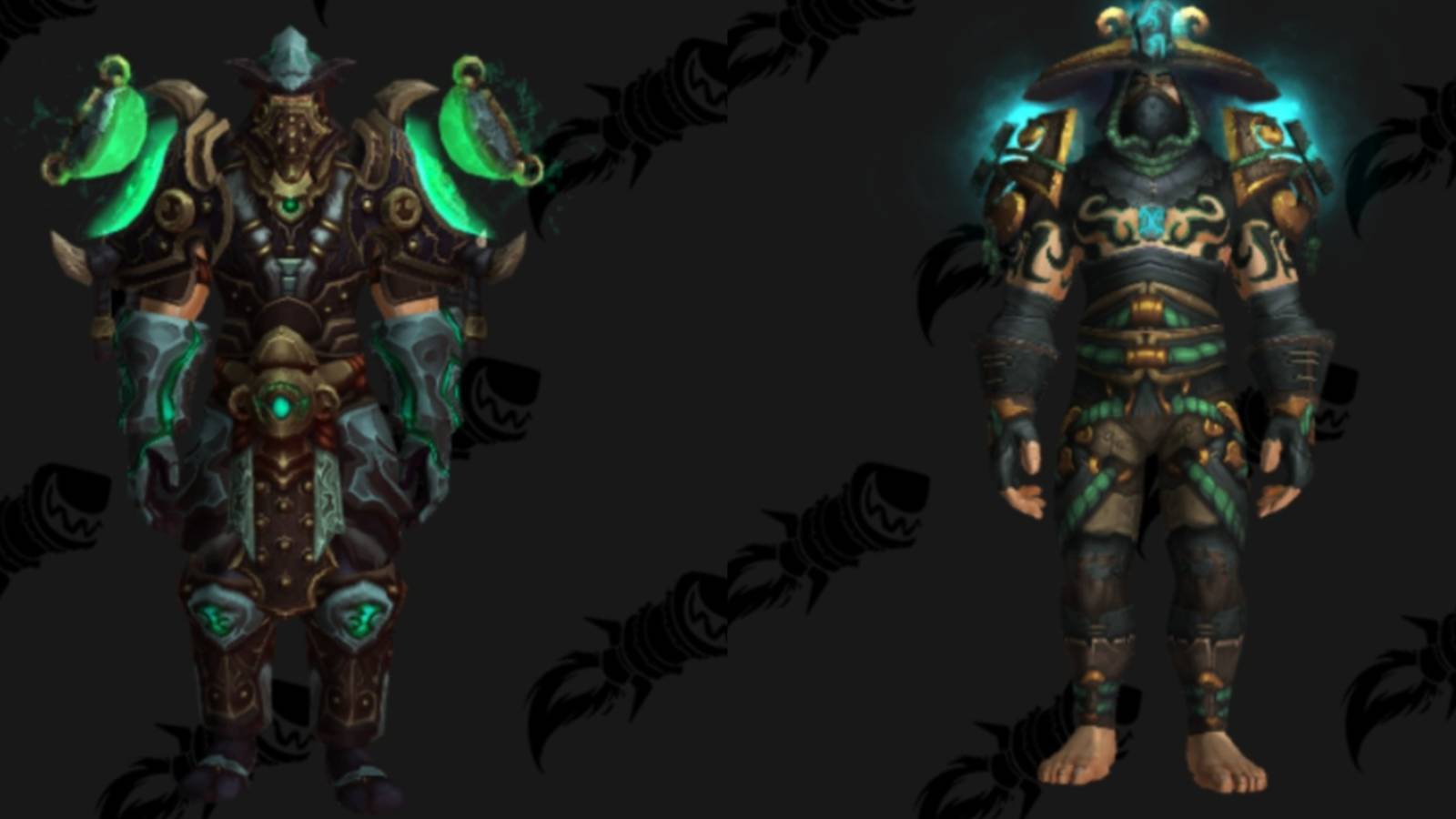 World of Warcraft Blackrock Foundry monk transmog and Throne of Thunder monk transmog