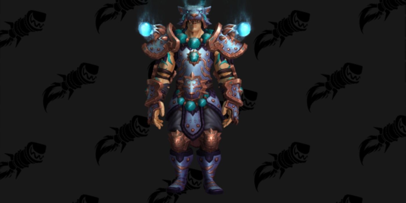 World of Warcraft human wearing the Xuen's Battlegear Transmog