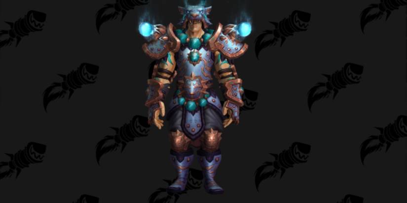 World of Warcraft  human wearing the Xuen's Battlegear Transmog