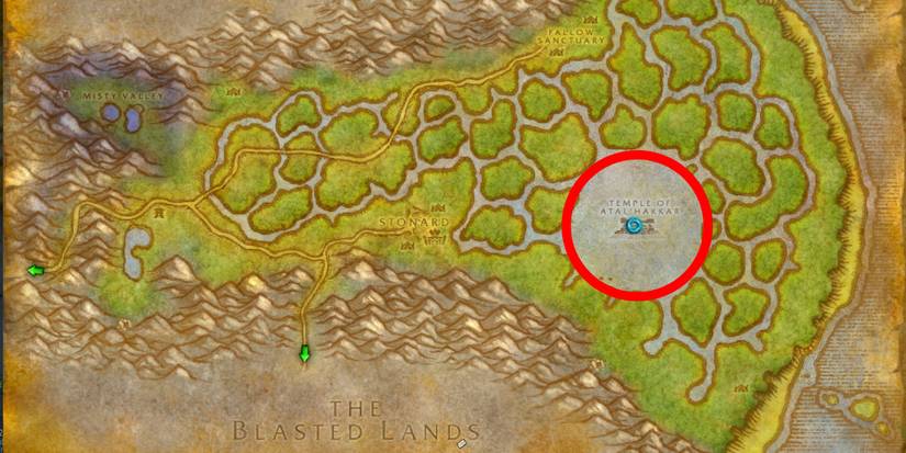 WoW SoD Sunken Temple Raid Location