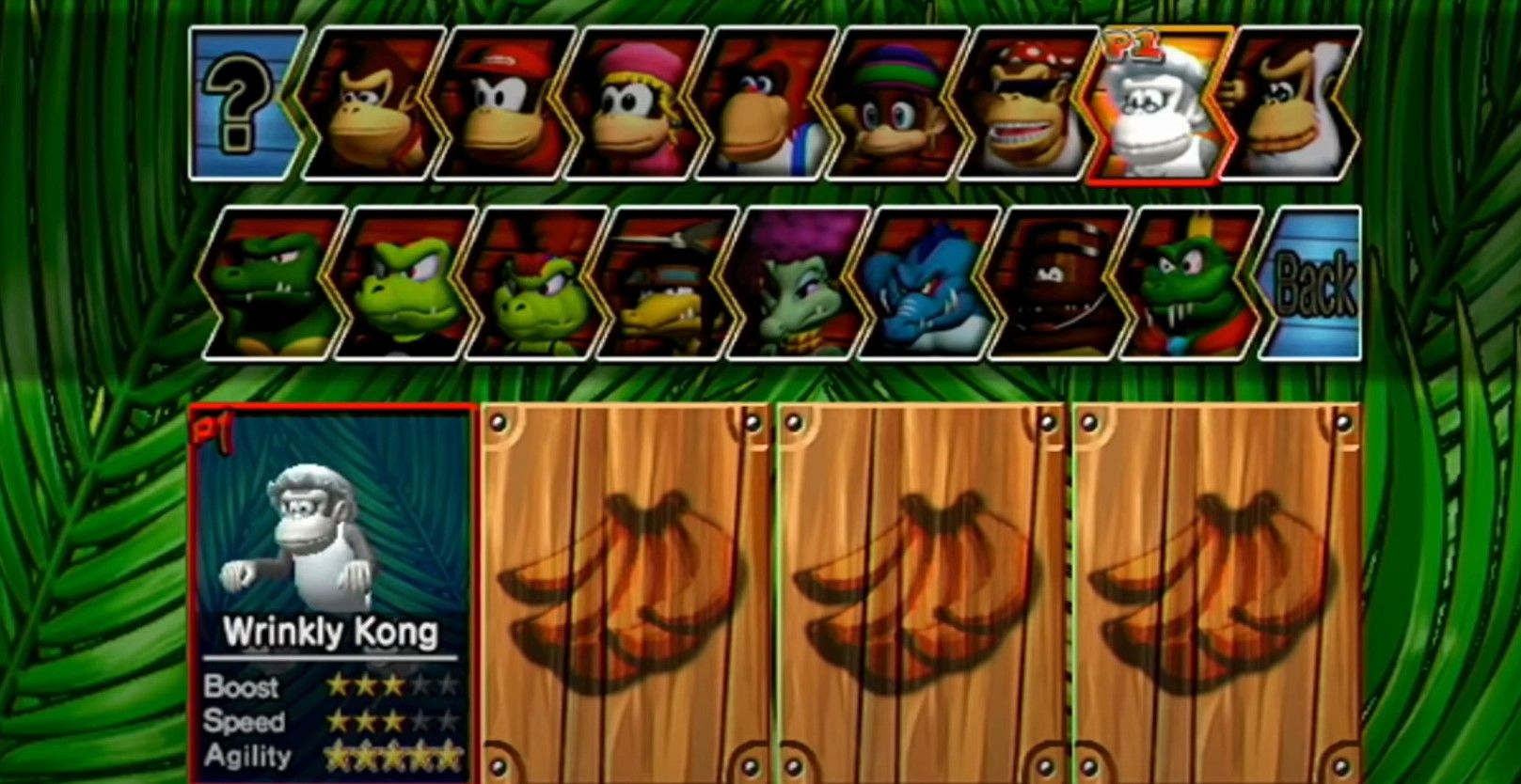 Wrinkly Kong, playable character in Donkey Kong: Barrel Blast