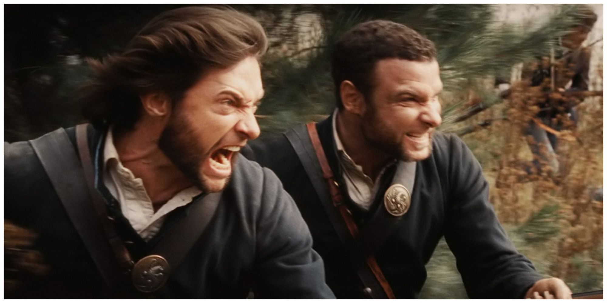 Wolverine and Sabretooth during the war montage in X-Men Origins Wolverine