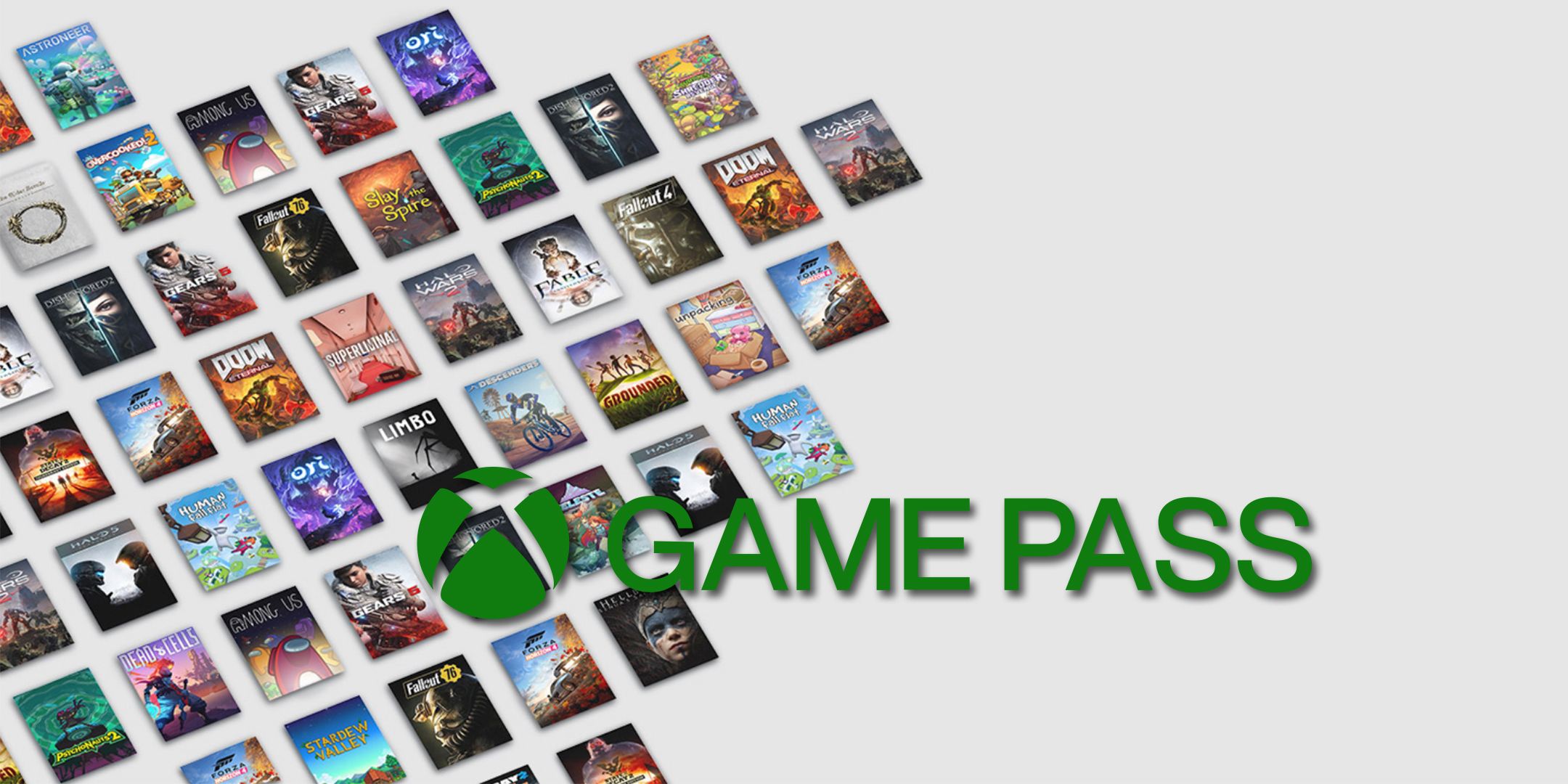 xbox game pass title montage with logo