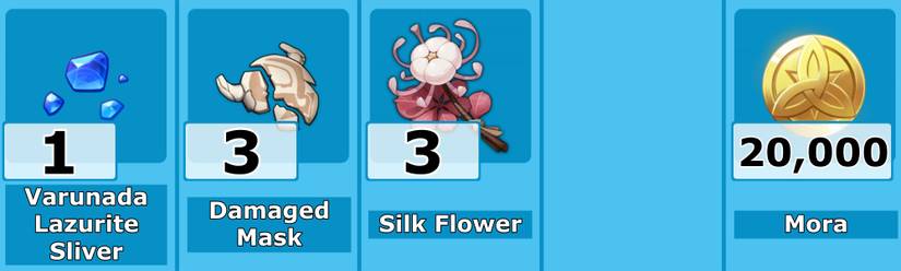 Xingqiu Level 20 Ascension Materials - Genshin Impact