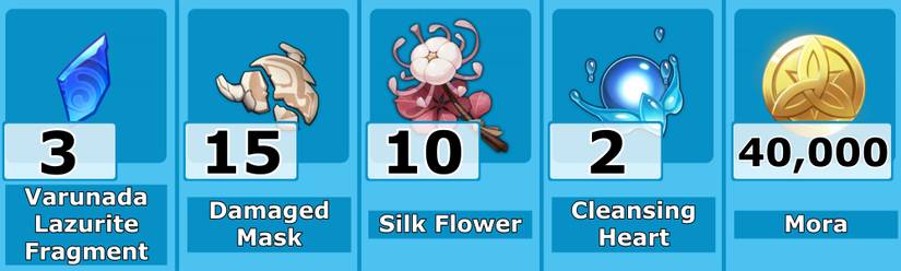 Xingqiu Level 40 Ascension Items - Genshin Impact