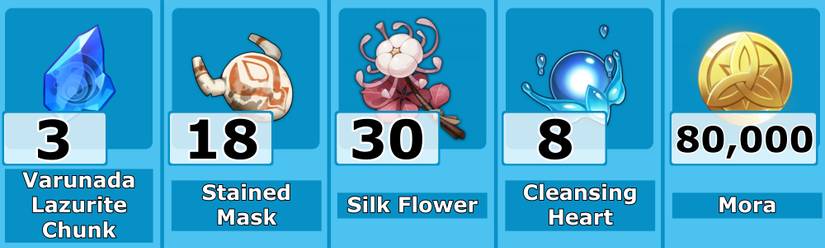 Xingqiu Level 60 Ascension Materials - Genshin Impact