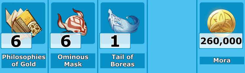 Xingqiu Level 8 Talent Materials - Genshin Impact