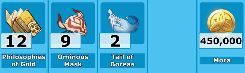 Xingqiu Level 9 Talent Materials - Genshin Impact