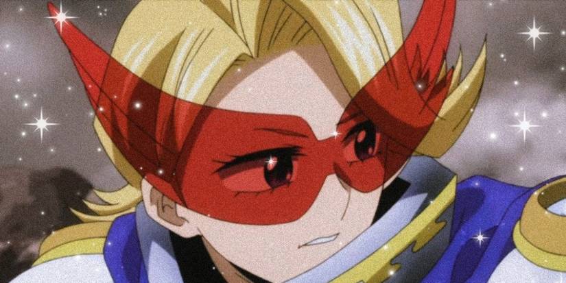 Yuga Aoyama wearing hero costume in My Hero Academia