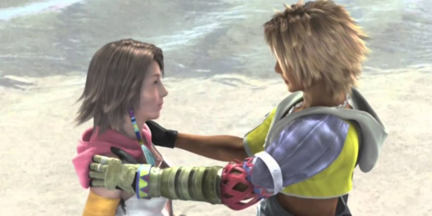 Yuna and Tidus in Final Fantasy 10-2's secret ending