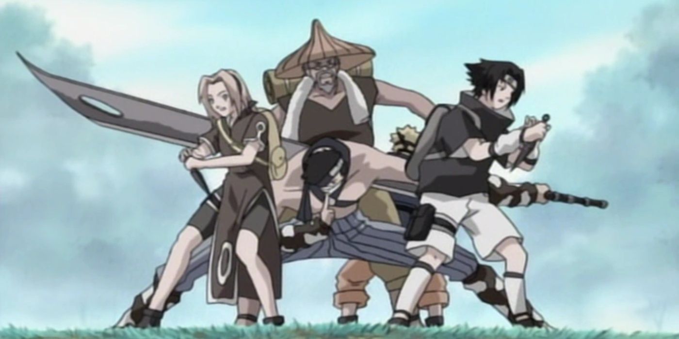 Tazuna and Team 7