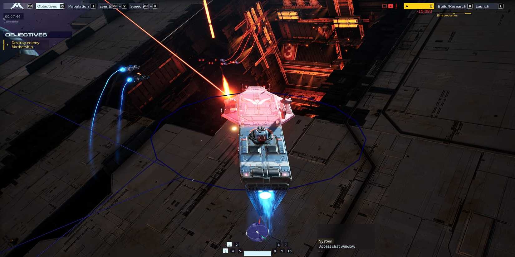 An Assault Frigate Engaged With Enemies 