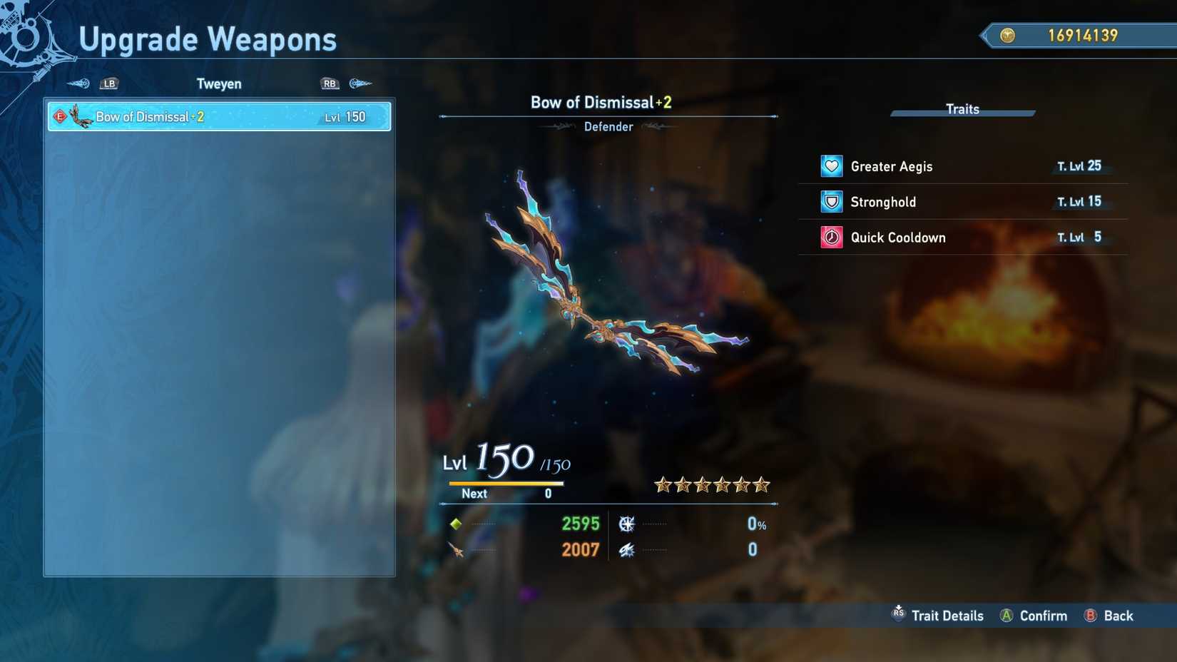 Tweyen's default bow in Granblue Fantasy: Relink