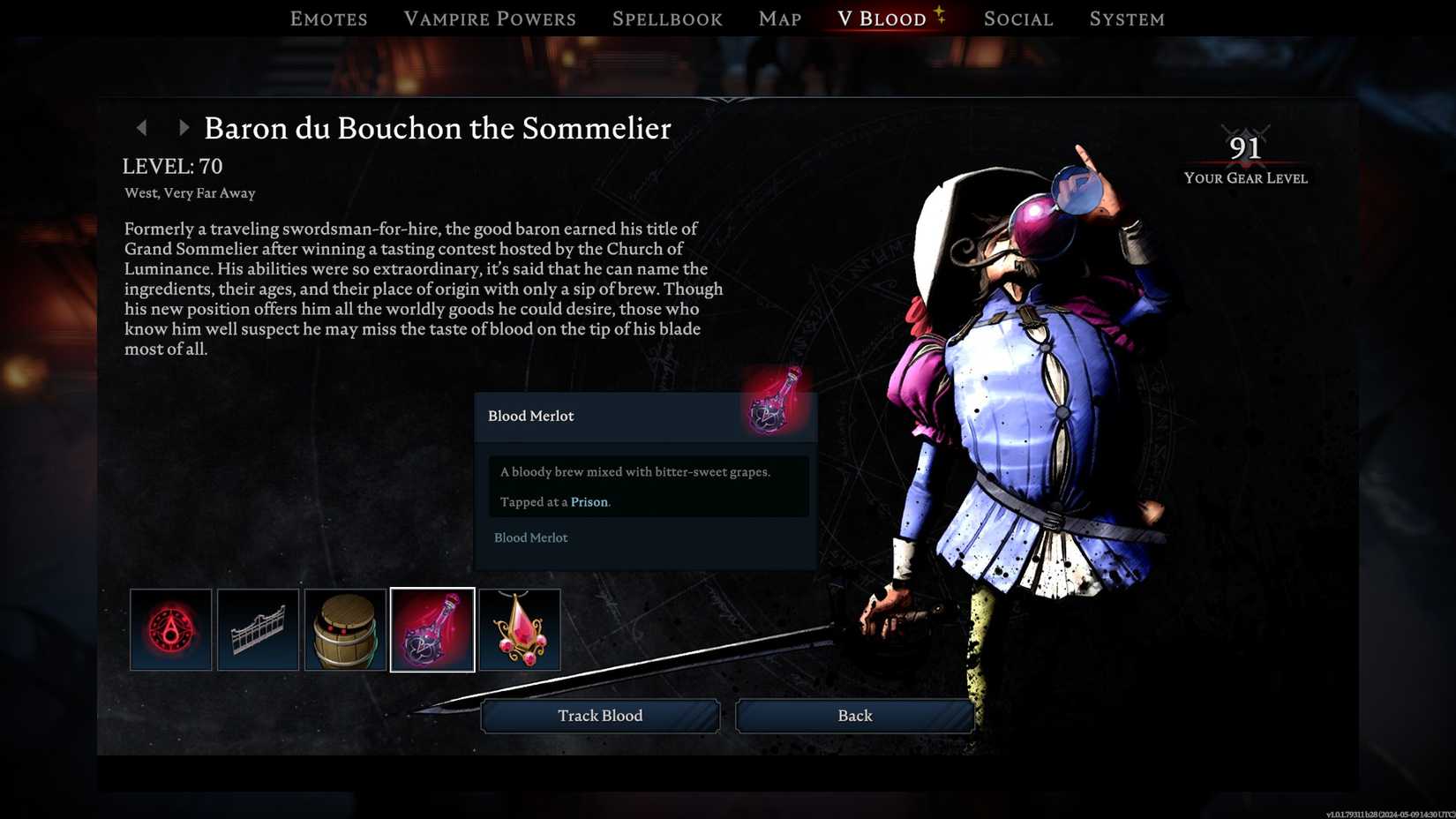 Baron du Bouchon in V Rising