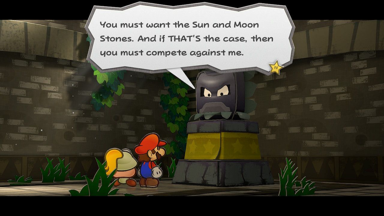 Paper Mario TTYD_Chapter 1_Shhwonk Fortress_Thwomp Quiz