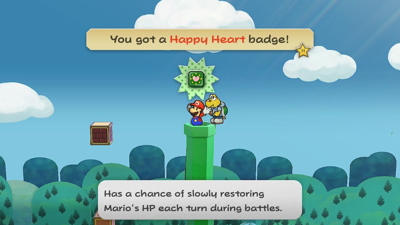 Paper Mario TTYD_Happy Heart Badge