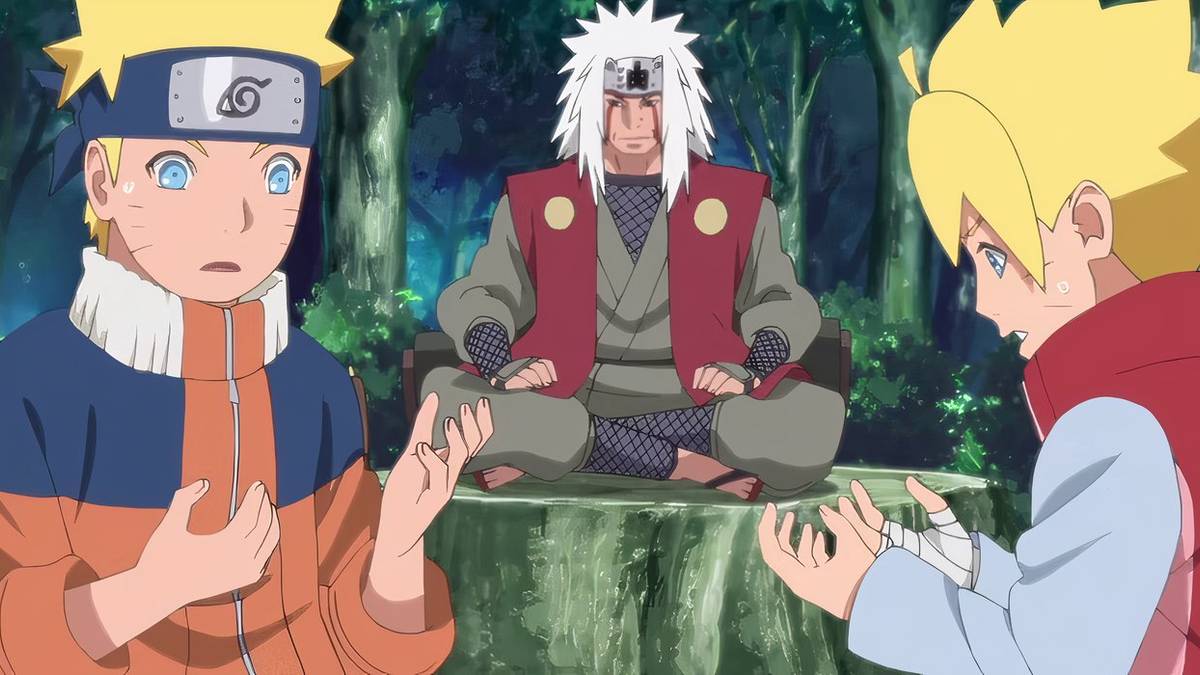 Boruto and Naruto in the Past