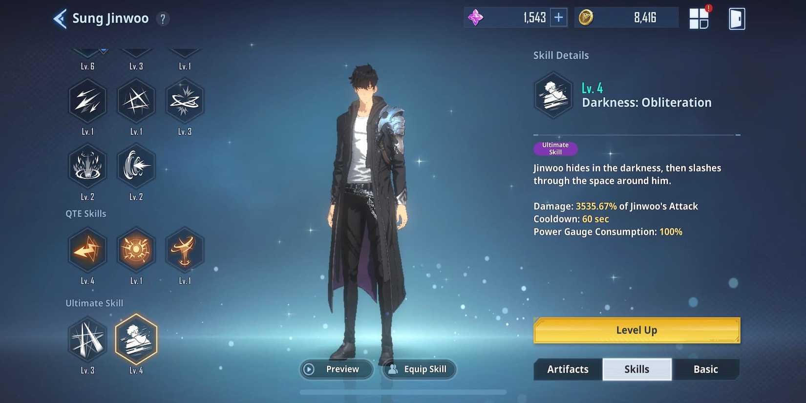 The Darkness: Obliterate Skill In The Menu 