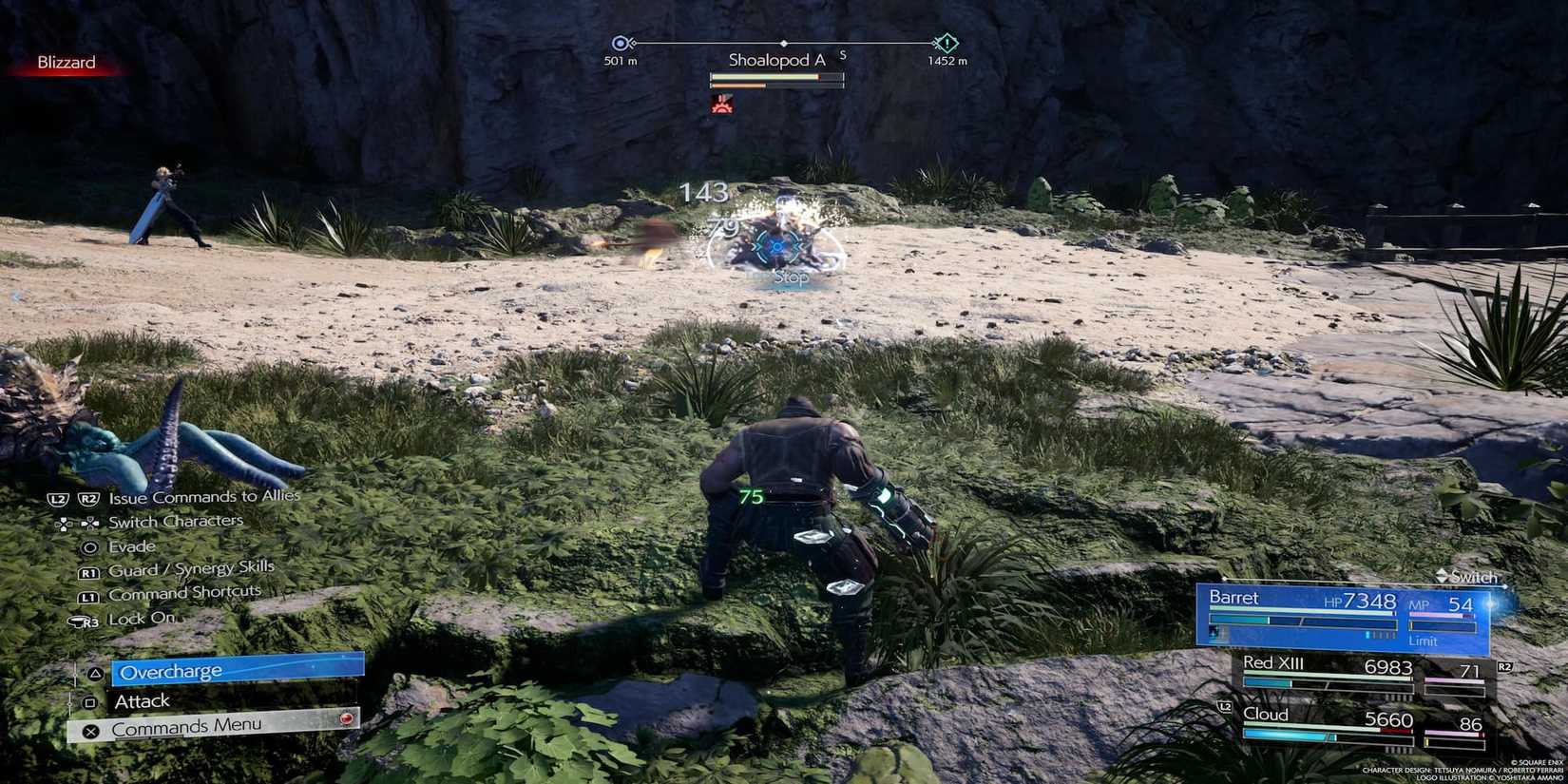 Barret Casting Stop On An Enemy 