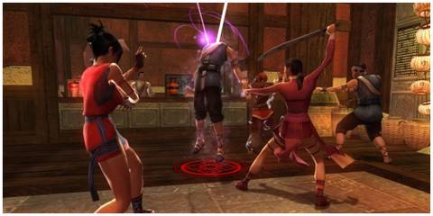A battle in Jade Empire