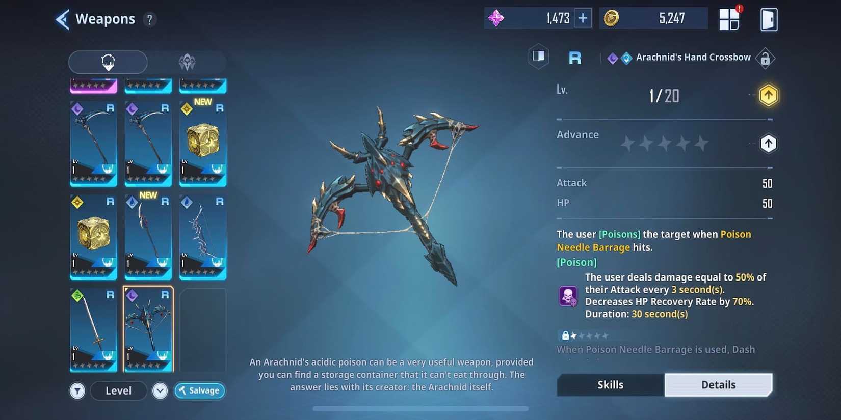 An R Weapon In The Menu 